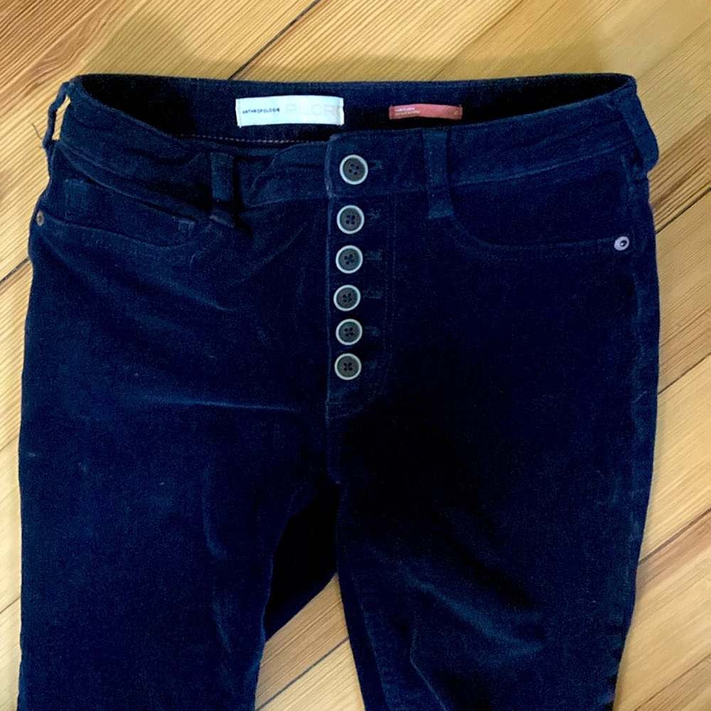 LAST CHANCE!! Deep navy blue velvet corduroy by Pilcro